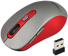 Mysz bezprzewodowa Esperanza EM131R Wireless Grey-Red (EM131R) - obraz 1