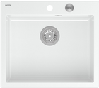 Кухонна мийка Quadron Morgan 110 Біла + syfon Push-2-Open (HB8304U1-BS_P2O) - зображення 1
