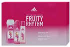 Zestaw damski Adidas Fruity Rhythm Woda toaletowa 75 ml + Dezodorant w sprayu 150 ml + Żel pod prysznic 250 ml (3616305160348) - obraz 1