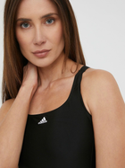 Купальник суцільний жіночий Adidas Mid 3S Swimsuit HA5993 42 Чорний (4065423273604) - зображення 4