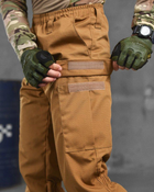 Тактичні чоловічі штани літні на хлястиках M койот (87571) - зображення 6