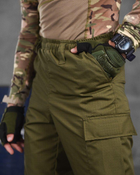 Тактичні чоловічі штани літні на хлястиках L олива (87572) - зображення 4