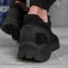Тактические кроссовки летние Trench черные кожаные прошитые 45 - изображение 6