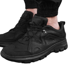 Тактичні кросівки літні Hardy чорні шкіряні прошиті 41 - зображення 1