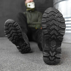 Тактические кроссовки летние Hardy черные кожаные прошитые 42 - изображение 7