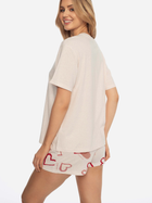 Піжама (футболка + шорти) жіноча бавовняна Henderson 41309-30X M Бежева (5903972247792) - зображення 2