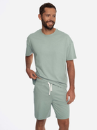 Піжама (футболка + шорти) чоловіча великого розміру бавовняна Henderson 41627-07X 2XL Зелена (5903972244234) - зображення 1