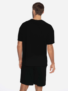 Піжама (футболка + шорти) чоловіча великого розміру бавовняна Henderson 41627-99X 2XL Чорна (5903972244197) - зображення 2