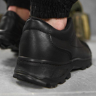 Тактические кроссовки летние Extreme Police ВТ1007 черные кожаные прошитые 45 - изображение 6