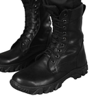 Берці літні тактичні черевики All-terrain чорні шкіряні прошиті 45 - зображення 1