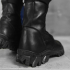 Берці літні тактичні черевики All-terrain чорні шкіряні прошиті 41 - зображення 6