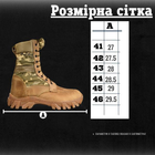 Берцы демисезонные тактические Combination койот кожаные прошитые 44 - изображение 3