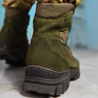 Берцы демисезонные тактические ботинки Fanat ВТ6647 хаки олива кожаные прошитые 44 - изображение 6