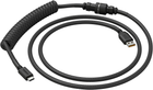 Kabel do klawiatury Glorious Coiled Cable 1.37 m Phantom Black (GLO-CBL-COIL-BLACK) - obraz 1