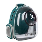 Рюкзак перенесення для тварин розсувний CosmoPet CP-16 для котів та собак 42x32x23 см Green