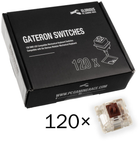 Набір перемикачів для клавіатури Glorious Gateron Brown 120 шт. (GAT-BROWN) - зображення 6