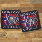 Шеврон Norway Land of The Vikings, 7.5х7.5, на липучке (велкро), патч печатный - изображение 3