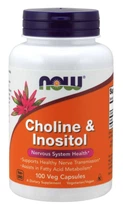Витамины NOW Choline & Inositol 500 mg Capsules 100 капсул (4384301189)