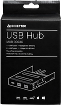USB хаб Chieftec MUB-3003C для 3.5", 2xUSB3.1 Gen.1, 1xUSB3.1 Gen.2 Type-C (MUB-3003C-Chieftec) - зображення 6