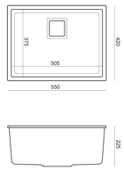 Кухонна мийка Quadron David 50 HQD5542U5-G1 - зображення 3