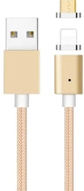 Кабель Libox USB Type A - micro-USB - Lightning M/M 1 м Gold (KAB-USB-0000001) - зображення 1