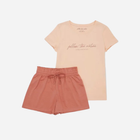 Піжама (футболка + шорти) жіноча бавовняна Esotiq 41251-30X M Рожева (5903972241936) - зображення 6
