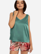 Piżama (koszulka na ramiączkach + spodenki) damska Esotiq 41238-67X L Zielona (5903972243596) - obraz 1
