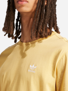 T-shirt męski bawełniany adidas Trefoil Essentials IR9695 XL Żółty (4066757376306) - obraz 4