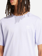 T-shirt męski bawełniany adidas Trefoil Essentials IR9696 S Lawendowa (4066757383946) - obraz 4