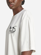 T-shirt damski oversize adidas Graffiti IS2845 XS Biały (4066766007420) - obraz 4
