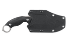Нескладной нож керамбит с ножнами Ruike F181-B 229 мм черный - изображение 3