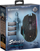 Mysz Defender Syberia GM-680L RGB USB Czarny (4714033526807) - obraz 5