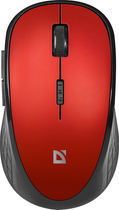 Миша Defender Hit MM-415 Wireless Black-Red (4714033524155) - зображення 1