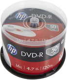 Dyski optyczne HP DVD-R 4.7 GB 16X 50 szt. (DME00025-3) - obraz 1