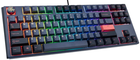 Klawiatura gamingowa Ducky One 3 Cosmic Blue TKL MX Ergo Clear Dark Blue (100352903) - obraz 1