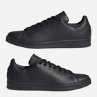 Чоловічі кеди низькі Adidas Stan Smith FX5499 43.5 Чорні (4064037425775) - зображення 5