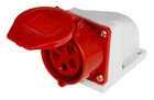 Силовая розетка стационарная e.socket.pro.5.32, 5п., 380В, 32А (125)