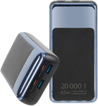 Powerbank RIVACASE 20000 mAh Black/Blue (RCVA1075) - obraz 7