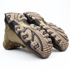 Кожаные летние ботинки OKSY TACTICAL Koyot 46 размер арт. 070112-setka - изображение 5