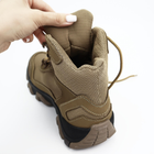 Кожаные летние ботинки OKSY TACTICAL Koyot 46 размер арт. 070112-setka - изображение 10