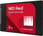 Dysk SSD Western Digital Red SA500 2TB 2.5" SATAIII 3D NAND TLC (WDS200T2R0A) - obraz 2