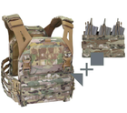 Плитоноска Warrior Low Profile Plate Carrier V 2 size М multicam и тройной подсумок (панель)