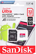 Карта пам'яті SanDisk Ultra microSDHC UHS-I 32GB Class 10 (SDSQUA4-032G-GN6MA) - зображення 3