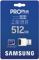 Карта пам'яті Samsung PRO Plus microSDXC UHS-I 512GB Class 10 + Reader 2023 (MB-MD512SB/WW) - зображення 6