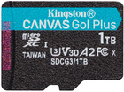 Karta pamięci Kingston MicroSDXC 1TB Canvas Go! Plus Class 10 UHS-I U3 V30 A2 (SDCG3/1TBSP) - obraz 1