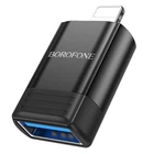 Кабель BOROFONE BV18 iP male to USB female USB2.0 adapter Black