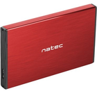 Зовнішня кишеня NATEC Rhino Go на диск SATA 2.5" HDD/SSD - USB 3.0 Red (NKZ-1279) - зображення 1