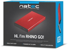 Зовнішня кишеня NATEC Rhino Go на диск SATA 2.5" HDD/SSD - USB 3.0 Red (NKZ-1279) - зображення 6