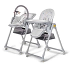 Стульчик для кормления 2 в 1 Kinderkraft Lastree Grey, 5902533917174