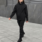 Жіноча Форма "Pobedov" Куртка на мікрофлісі + Штани - Карго / Демісезонний Костюм чорний розмір S - зображення 3